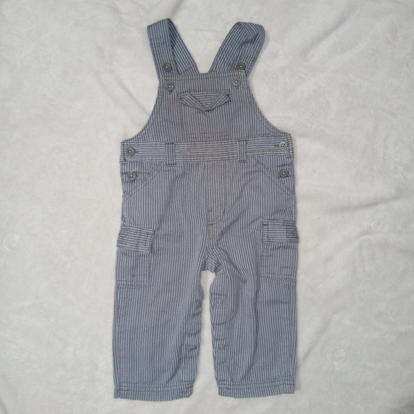 Macy's Other - Macy's 100%cotton Stiped Overalls 12M